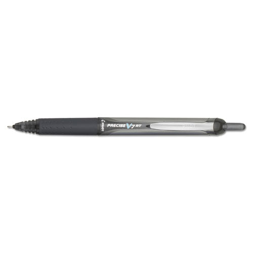 Pilot® wholesale. Precise V7rt Retractable Roller Ball Pen, Fine 0.7mm, Black Ink, Black Barrel. HSD Wholesale: Janitorial Supplies, Breakroom Supplies, Office Supplies.