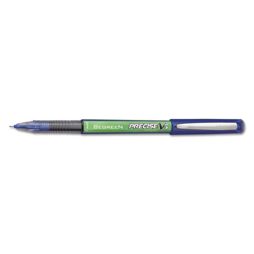 Pilot® wholesale. Precise V5 Begreen Stick Roller Ball Pen, 0.5mm, Blue Ink-barrel, Dozen. HSD Wholesale: Janitorial Supplies, Breakroom Supplies, Office Supplies.