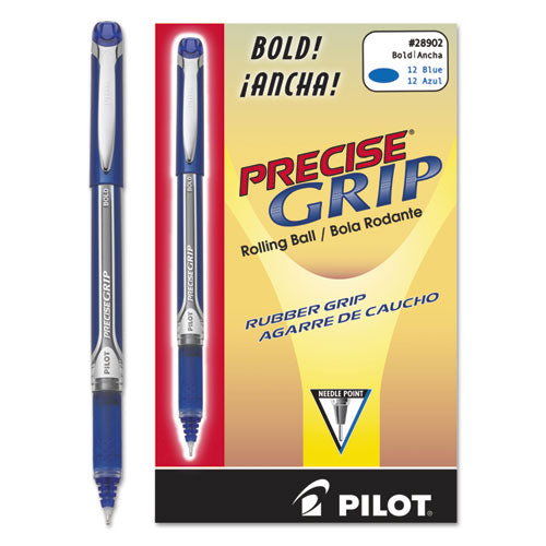 Pilot® wholesale. Precise Grip Stick Roller Ball Pen, Bold 1mm, Blue Ink, Blue Barrel. HSD Wholesale: Janitorial Supplies, Breakroom Supplies, Office Supplies.