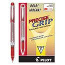 Pilot® wholesale. Precise Grip Stick Roller Ball Pen, Bold 1mm, Red Ink, Red Barrel. HSD Wholesale: Janitorial Supplies, Breakroom Supplies, Office Supplies.