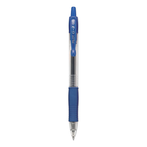 Pilot® wholesale. G2 Premium Retractable Gel Pen, 0.5 Mm, Blue Ink, Smoke Barrel, Dozen. HSD Wholesale: Janitorial Supplies, Breakroom Supplies, Office Supplies.