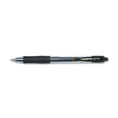 Pilot® wholesale. G2 Premium Retractable Gel Pen, 0.7 Mm, Black Ink, Smoke Barrel, Dozen. HSD Wholesale: Janitorial Supplies, Breakroom Supplies, Office Supplies.