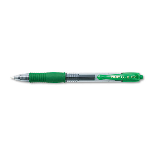 Pilot® wholesale. G2 Premium Retractable Gel Pen, 0.7 Mm, Green Ink, Smoke Barrel, Dozen. HSD Wholesale: Janitorial Supplies, Breakroom Supplies, Office Supplies.