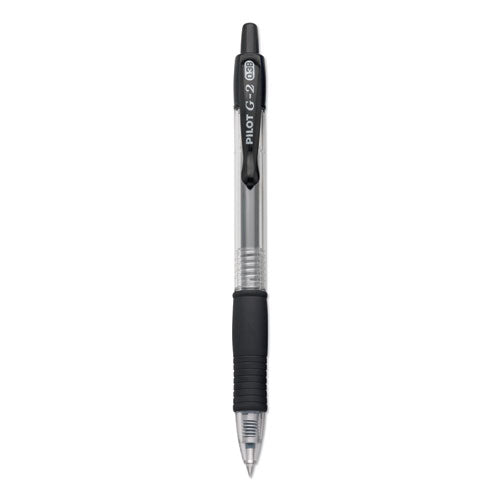 Pilot® wholesale. G2 Premium Retractable Gel Pen, 0.38 Mm, Black Ink, Clear-black Barrel, Dozen. HSD Wholesale: Janitorial Supplies, Breakroom Supplies, Office Supplies.