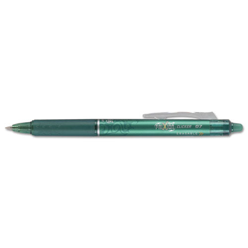 Pilot® wholesale. Frixion Clicker Erasable Retractable Gel Pen, 0.7 Mm, Green Ink-barrel, Dozen. HSD Wholesale: Janitorial Supplies, Breakroom Supplies, Office Supplies.