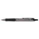 Pilot® wholesale. Acroball Pro Retractable Ballpoint Pen, 1 Mm, Black Ink, Silver Barrel, Dozen. HSD Wholesale: Janitorial Supplies, Breakroom Supplies, Office Supplies.