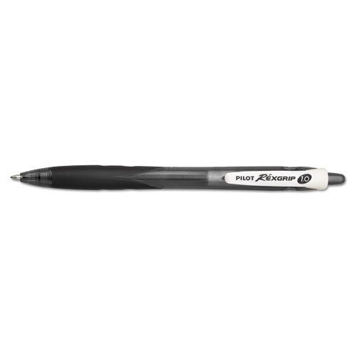 Pilot® wholesale. Rexgrip Begreen Retractable Ballpoint Pen, Medium 1mm, Black Ink-barrel, Dozen. HSD Wholesale: Janitorial Supplies, Breakroom Supplies, Office Supplies.