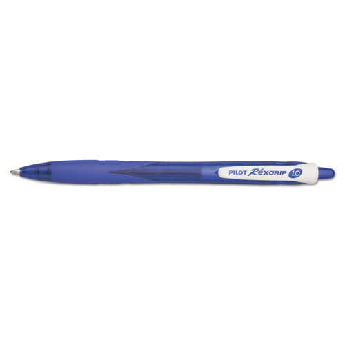 Pilot® wholesale. Rexgrip Begreen Retractable Ballpoint Pen, Medium 1mm, Blue Ink-barrel, Dozen. HSD Wholesale: Janitorial Supplies, Breakroom Supplies, Office Supplies.