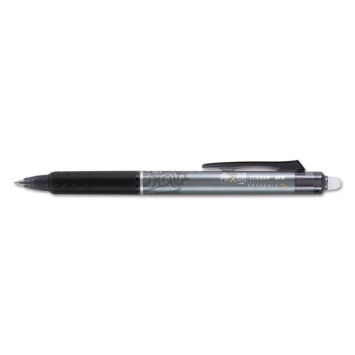 Pilot® wholesale. Frixion Clicker Erasable Retractable Gel Pen, 0.5 Mm, Black Ink-barrel, Dozen. HSD Wholesale: Janitorial Supplies, Breakroom Supplies, Office Supplies.