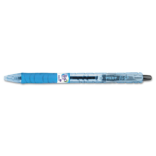 Pilot® wholesale. B2p Bottle-2-pen Retractable Ballpoint Pen, 1mm, Black Ink, Translucent Blue Barrel, Dozen. HSD Wholesale: Janitorial Supplies, Breakroom Supplies, Office Supplies.