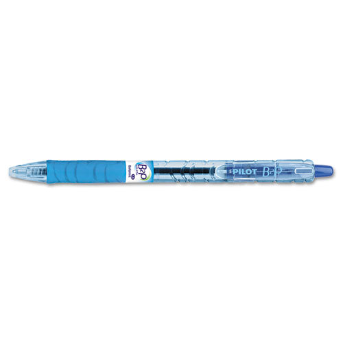 Pilot® wholesale. B2p Bottle-2-pen Retractable Ballpoint Pen, 1mm, Blue Ink, Translucent Blue Barrel, Dozen. HSD Wholesale: Janitorial Supplies, Breakroom Supplies, Office Supplies.