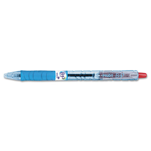 Pilot® wholesale. B2p Bottle-2-pen Retractable Ballpoint Pen, 1mm, Red Ink, Translucent Blue Barrel, Dozen. HSD Wholesale: Janitorial Supplies, Breakroom Supplies, Office Supplies.