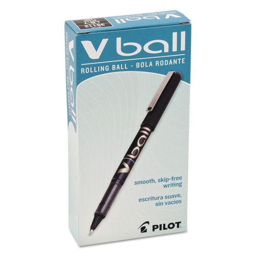 Pilot® wholesale. Vball Liquid Ink Stick Roller Ball Pen, Fine 0.7mm, Black Ink-barrel, Dozen. HSD Wholesale: Janitorial Supplies, Breakroom Supplies, Office Supplies.