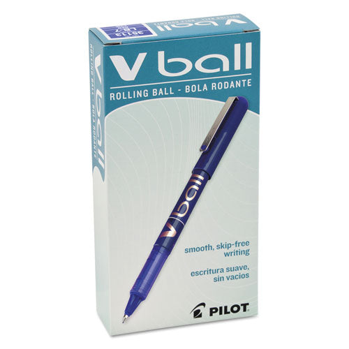 Pilot® wholesale. Vball Liquid Ink Stick Roller Ball Pen, Fine 0.7mm, Blue Ink-barrel, Dozen. HSD Wholesale: Janitorial Supplies, Breakroom Supplies, Office Supplies.