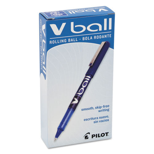 Pilot® wholesale. Vball Liquid Ink Stick Roller Ball Pen, 0.5mm, Blue Ink-barrel, Dozen. HSD Wholesale: Janitorial Supplies, Breakroom Supplies, Office Supplies.