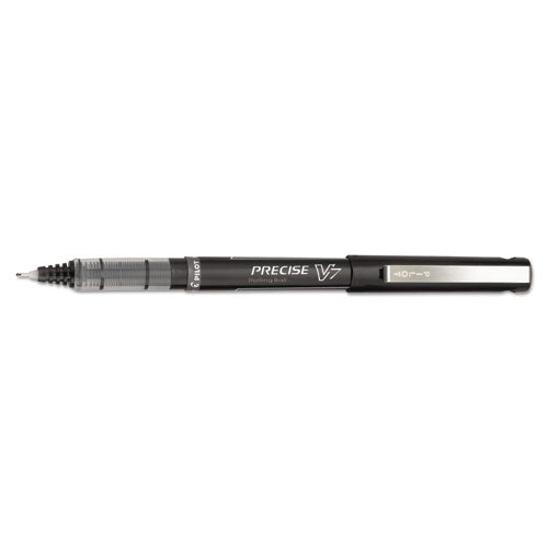 Pilot® wholesale. Precise V7 Stick Roller Ball Pen, Fine 0.7mm, Black Ink-barrel, Dozen. HSD Wholesale: Janitorial Supplies, Breakroom Supplies, Office Supplies.