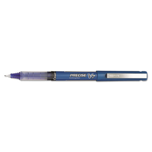 Pilot® wholesale. Precise V7 Stick Roller Ball Pen, Fine 0.7mm, Blue Ink-barrel, Dozen. HSD Wholesale: Janitorial Supplies, Breakroom Supplies, Office Supplies.