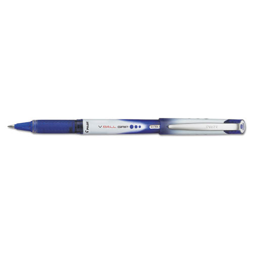 Pilot® wholesale. Vball Grip Liquid Ink Stick Roller Ball Pen, .5mm, Blue Ink, Blue-white Barrel, Dozen. HSD Wholesale: Janitorial Supplies, Breakroom Supplies, Office Supplies.