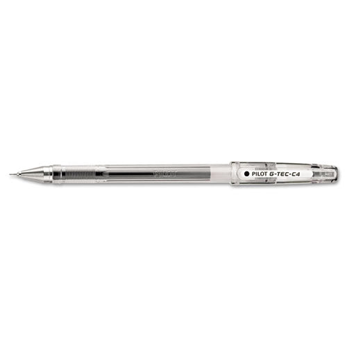 Pilot® wholesale. G-tec-c Ultra Stick Gel Pen, Ultra-fine 0.4 Mm, Black Ink, Clear Barrel, Dozen. HSD Wholesale: Janitorial Supplies, Breakroom Supplies, Office Supplies.