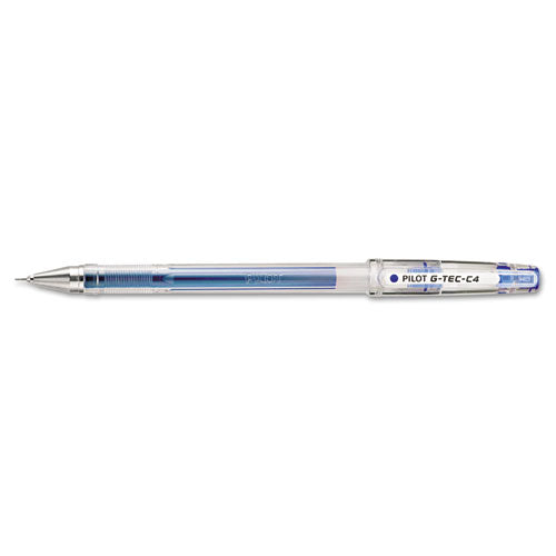 Pilot® wholesale. G-tec-c Ultra Stick Gel Pen, Ultra-fine 0.4 Mm, Blue Ink, Clear Barrel, Dozen. HSD Wholesale: Janitorial Supplies, Breakroom Supplies, Office Supplies.