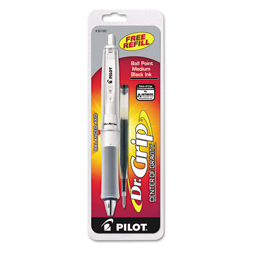 Pilot® wholesale. Dr. Grip Center Of Gravity Retractable Ballpoint Pen, 1mm, Black Ink, Silver-gray Barrel. HSD Wholesale: Janitorial Supplies, Breakroom Supplies, Office Supplies.