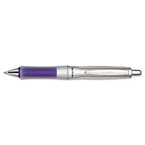 Pilot® wholesale. Dr. Grip Center Of Gravity Retractable Ballpoint Pen, 1mm, Black Ink, Silver-navy Barrel. HSD Wholesale: Janitorial Supplies, Breakroom Supplies, Office Supplies.