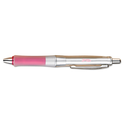 Pilot® wholesale. Dr. Grip Center Of Gravity Retractable Ballpoint Pen, 1mm, Black Ink, Silver-pink Barrel. HSD Wholesale: Janitorial Supplies, Breakroom Supplies, Office Supplies.