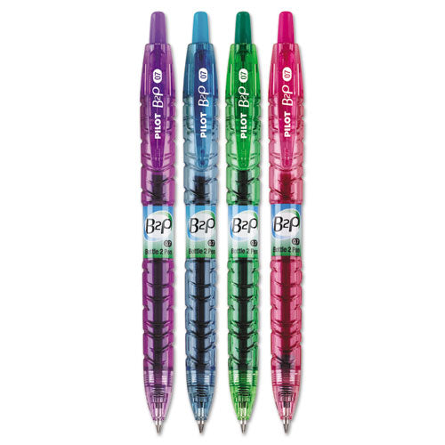 Pilot® wholesale. B2p Bottle-2-pen Recycled Retractable Gel Pen, 0.7mm, Assorted Ink-barrel, 4-pack. HSD Wholesale: Janitorial Supplies, Breakroom Supplies, Office Supplies.