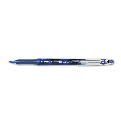 Pilot® wholesale. Precise P-500 Stick Gel Pen, Extra-fine 0.5mm, Blue Ink-barrel, Dozen. HSD Wholesale: Janitorial Supplies, Breakroom Supplies, Office Supplies.