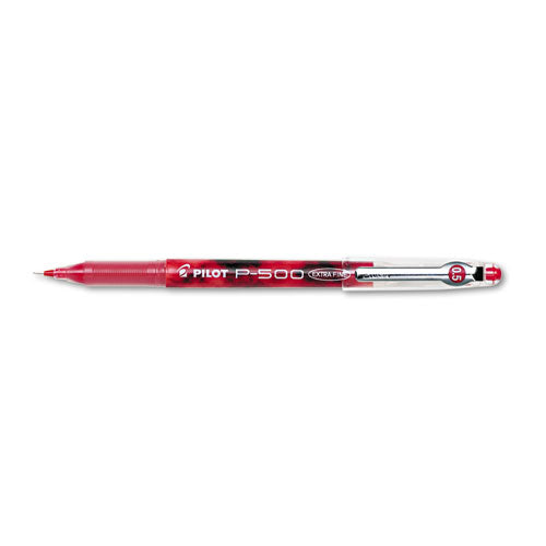 Pilot® wholesale. Precise P-500 Stick Gel Pen, Extra-fine 0.5mm, Red Ink-barrel, Dozen. HSD Wholesale: Janitorial Supplies, Breakroom Supplies, Office Supplies.