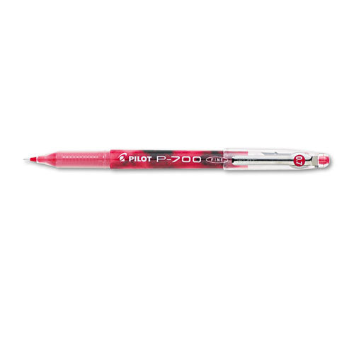 Pilot® wholesale. Precise P-700 Stick Gel Pen, Fine 0.7mm, Red Ink-barrel, Dozen. HSD Wholesale: Janitorial Supplies, Breakroom Supplies, Office Supplies.