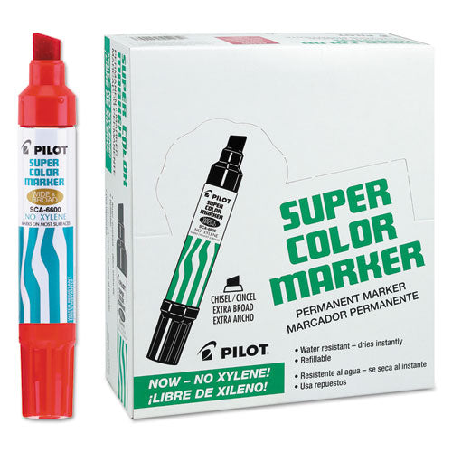 Pilot® wholesale. Jumbo Refillable Permanent Marker, Broad Chisel Tip, Red. HSD Wholesale: Janitorial Supplies, Breakroom Supplies, Office Supplies.