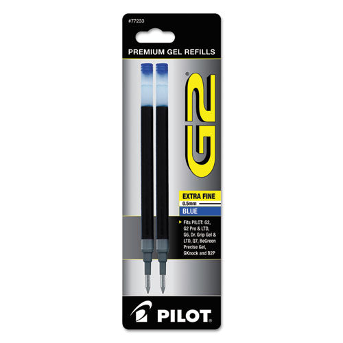 Pilot® wholesale. Refill For Pilot Gel Pens, Extra-fine Point, Blue Ink, 2-pack. HSD Wholesale: Janitorial Supplies, Breakroom Supplies, Office Supplies.