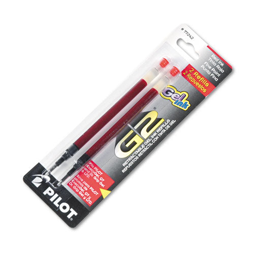 Pilot® wholesale. Refill For Pilot Gel Pens, Fine Point, Red Ink, 2-pack. HSD Wholesale: Janitorial Supplies, Breakroom Supplies, Office Supplies.