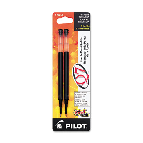 Pilot® wholesale. Refill For Pilot Retractable Gel Roller Ball Pens, Needle Tip, Fine Point, Black Ink, 2-pack. HSD Wholesale: Janitorial Supplies, Breakroom Supplies, Office Supplies.