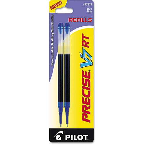 Pilot® wholesale. Refill For Pilot Precise V7 Rt Rolling Ball, Fine Point, Blue Ink, 2-pack. HSD Wholesale: Janitorial Supplies, Breakroom Supplies, Office Supplies.