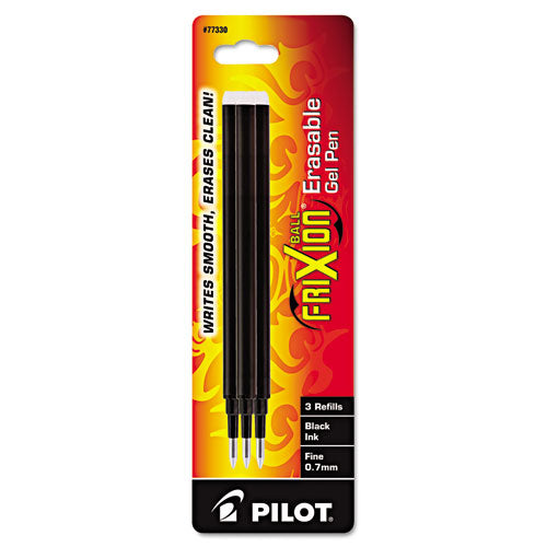 Pilot® wholesale. Refill For Pilot Frixion Erasable, Frixion Ball, Frixion Clicker And Frixion Lx Gel Ink Pens, Fine Point, Black Ink, 3-pack. HSD Wholesale: Janitorial Supplies, Breakroom Supplies, Office Supplies.