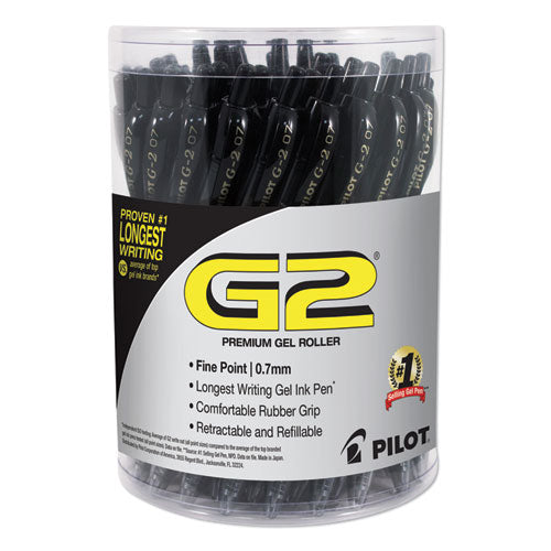 Pilot® wholesale. G2 Premium Retractable Gel Pen, Fine 0.7 Mm, Black Ink-barrel, 36-pack. HSD Wholesale: Janitorial Supplies, Breakroom Supplies, Office Supplies.