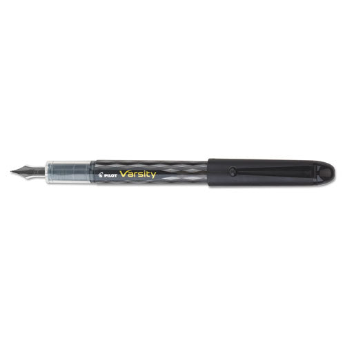 Pilot® wholesale. Varsity Fountain Pen, Medium 1mm, Black Ink, Gray Pattern Wrap Barrel. HSD Wholesale: Janitorial Supplies, Breakroom Supplies, Office Supplies.