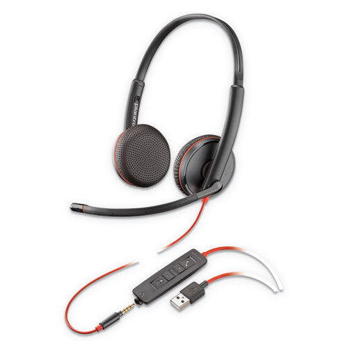 poly® wholesale. Blackwire 3225, Binaural, Over The Head Headset. HSD Wholesale: Janitorial Supplies, Breakroom Supplies, Office Supplies.