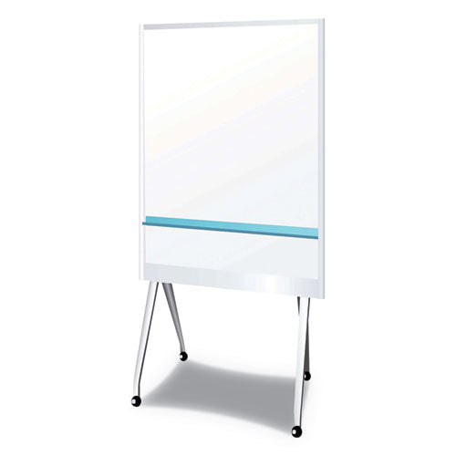PLUS wholesale. Mobile Partition Board Lg, 38 3-10" X 70 4-5", White, Aluminum Frame. HSD Wholesale: Janitorial Supplies, Breakroom Supplies, Office Supplies.