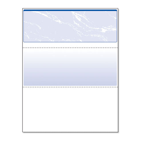 DocuGard™ wholesale. Security Business Checks, 11 Features, 8.5 X 11, Blue Marble Top, 500-ream. HSD Wholesale: Janitorial Supplies, Breakroom Supplies, Office Supplies.