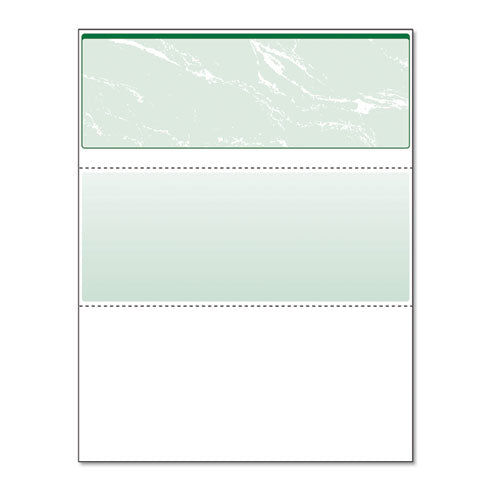 DocuGard™ wholesale. Standard Security Check, 11 Features, 8.5 X 11, Green Marble Top, 500-ream. HSD Wholesale: Janitorial Supplies, Breakroom Supplies, Office Supplies.