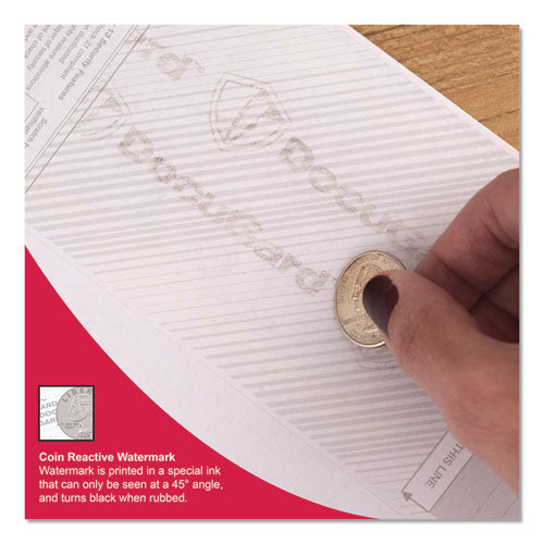 DocuGard™ wholesale. Premier Prismatic Check, 13 Features, 8.5 X 11, Blue-green Prismatic, 500-ream. HSD Wholesale: Janitorial Supplies, Breakroom Supplies, Office Supplies.