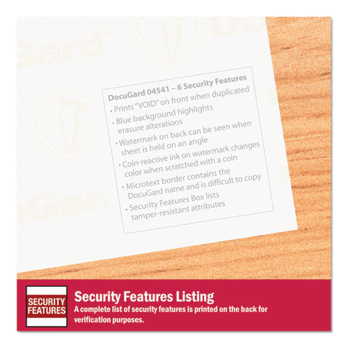 DocuGard™ wholesale. Medical Security Papers, 24lb, 8.5 X 11, Blue, 500-ream. HSD Wholesale: Janitorial Supplies, Breakroom Supplies, Office Supplies.