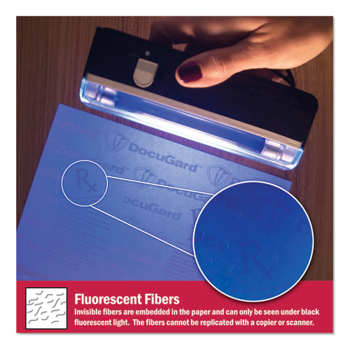 DocuGard™ wholesale. Medical Security Papers, 24lb, 8.5 X 11, Blue, 500-ream. HSD Wholesale: Janitorial Supplies, Breakroom Supplies, Office Supplies.
