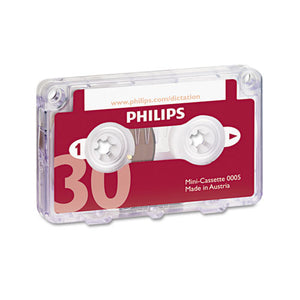 Philips® wholesale. Audio And Dictation Mini Cassette, 30 Minutes (15 X 2), 10-pack. HSD Wholesale: Janitorial Supplies, Breakroom Supplies, Office Supplies.