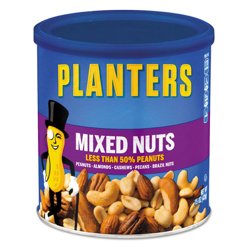 Planters® wholesale. Mixed Nuts, 15 Oz Can. HSD Wholesale: Janitorial Supplies, Breakroom Supplies, Office Supplies.