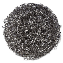 Load image into Gallery viewer, Kurly Kate® wholesale. Stainless Steel Scrubbers, Large, Steel Gray, 12 Scrubbers-bag, 6 Bags-carton. HSD Wholesale: Janitorial Supplies, Breakroom Supplies, Office Supplies.