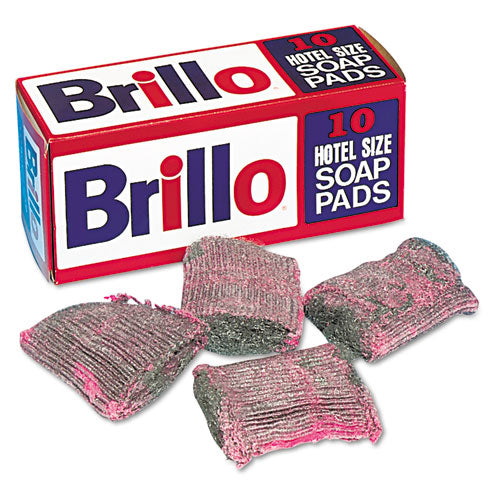 Brillo® wholesale. Hotel Size Steel Wool Soap Pad, 10-box, 120-carton. HSD Wholesale: Janitorial Supplies, Breakroom Supplies, Office Supplies.